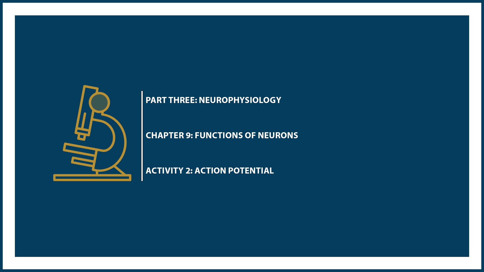 Unit Three: (Suspended part) Chapter 9 - Document 2: Action potential